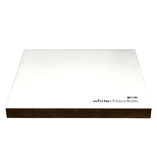 ASVT-004 에쉬무늬목 화이트 사각상판(상판 인쇄)/Ashton white square veneer tops