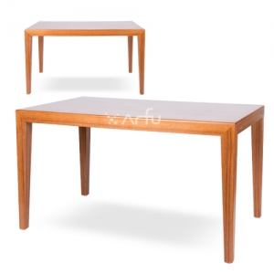 월넛무늬목사각테이블/Walnut veneer rectangular table
