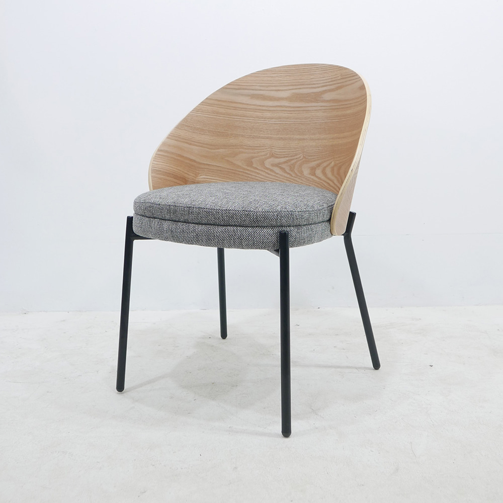 MIS-036, 원목감성 패브릭 카페 의자