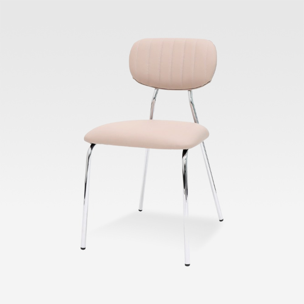 PBC-057, 포인트 디자인 베이지 카페 의자